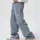 thumbnail image 2 of Moda Guy Men Streetwear Baggy Jeans Pantalones Cross Hip Hop Mens Loose Jeans Pantalones Mujer Oversized Boyfriend Jeans Denim Jeans, 2 of 3