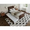 thumbnail image 4 of AFI Portland Twin-XL Wood Platform Bed with Matching Footboard and Twin-XL Trundle, Walnut, 4 of 14