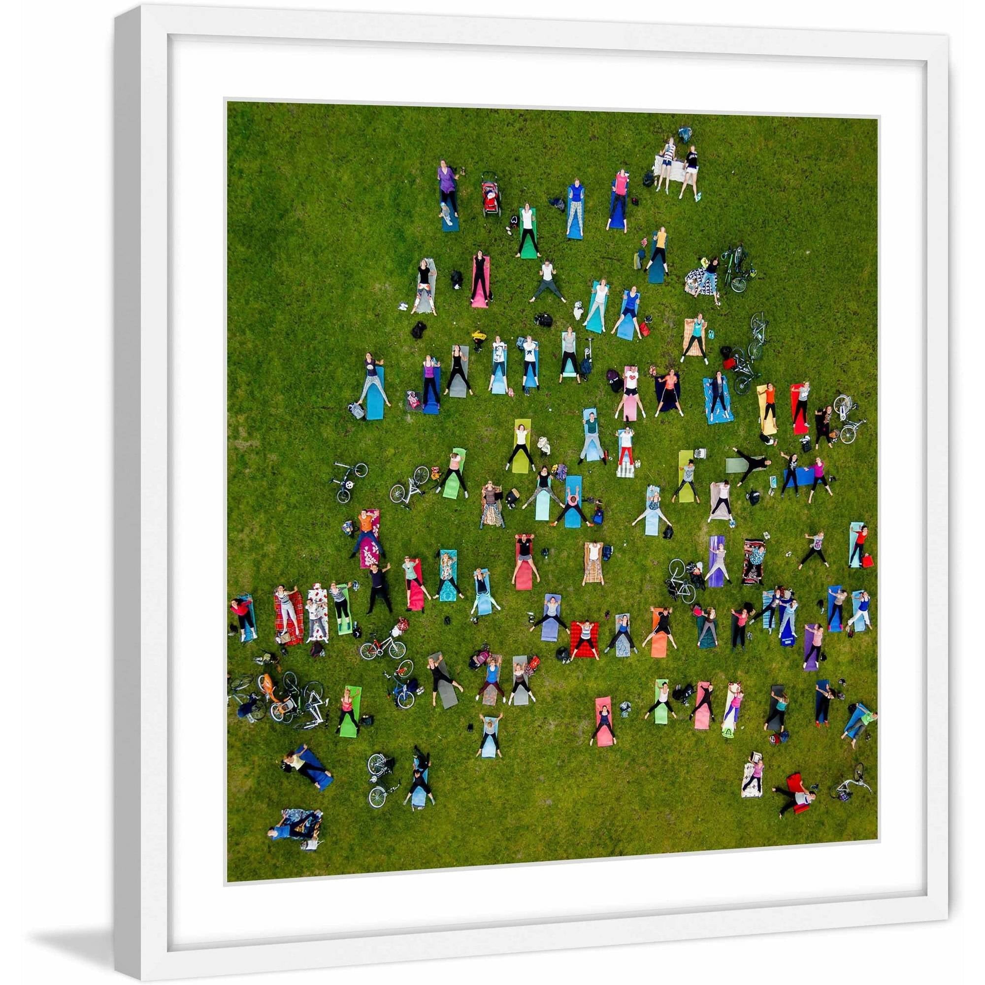 Marmont Hill "Legs Apart" by Karolis Janulis Framed Painting Print