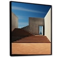 thumbnail image 2 of Designart "Minimalist Scenery Featuring A Building III" City Buildings Floater Framed Canvas Art Print, 2 of 5