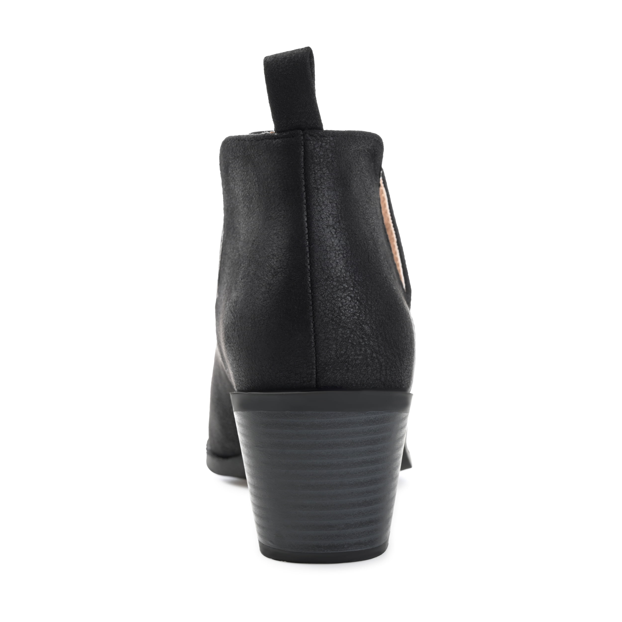 Journee Womens Lola Pull On Stacked Heel Booties, Widths Available