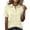 Beige #23, variant on DORKASM Womens Polo Shirts V Neck Buttons Trendy Shirts Plus Size Business Short Sleeve Summer Polo Shirts Quick Dry Casual Fashion Athletic Tennis Golf Shirt Beige 2XL