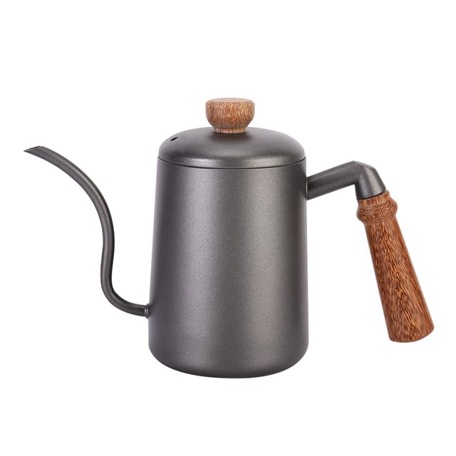 Pot à eau en acier inoxydable Pot à café à Bouteille rétro en acier inoxydable avec Bouteille en bois Thé à eau Pot à Bouteille à Bouteille avec Bouteille 600 ml