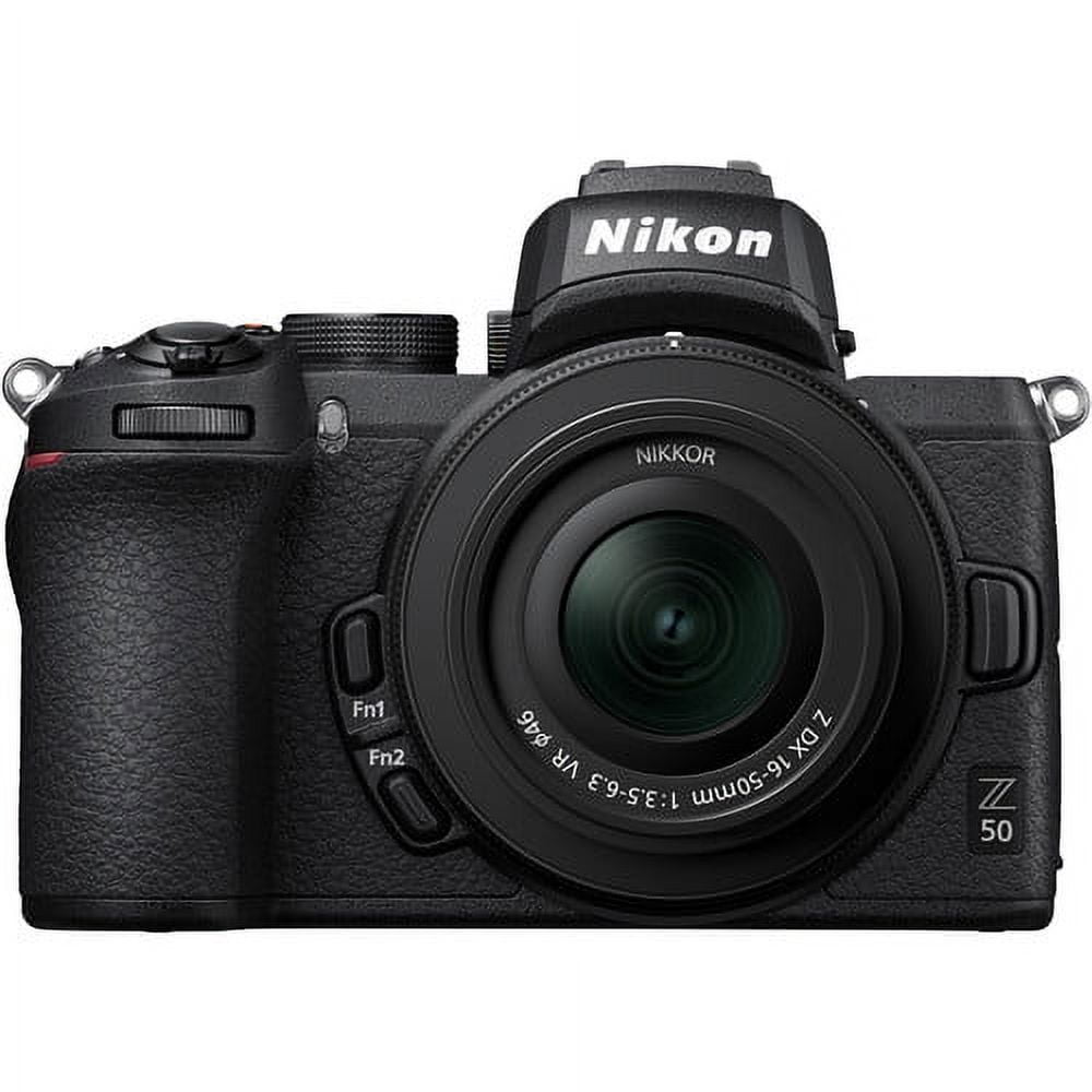 Nikon Z50 Mirrorless Digital Camera with 16-50mm Lens & Must-Have Starter YouTube Vlogging Bundle - Includes: SanDisk Ultra 64GB SDXC Memory Card +Expo-Accessories