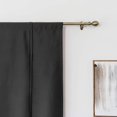 thumbnail image 4 of Cortina opaca con aislamiento térmico, cortina corta romana, cortina de baño para ventana pequeña, persiana con forma de globo para cenefa de ventana. (Negro, 120x120cm), 4 of 4