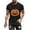 Black, variant on T-shirts for Men Halloween Ghost Pumpkin T-shirt Short Sleeved Printed Round Neck Blouses Army Green XXXL Mens Tops