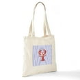 thumbnail image 6 of CafePress - Blue Nautical Stripes Vintage Lobster Tote Bag - Unisex Canvas Tote Bag, Beige, 1-Piece, 6 of 6