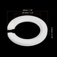 thumbnail image 2 of Uxcell Lamp Shade Reducing Ring E27 to E14 Holder Adapter Ring Converter for Light Fixtures, White 15pcs, 2 of 6