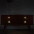 thumbnail image 6 of Leopard Fluorescent Drawer Pulls with Screws - Round 4-Pack, Glow-in-the-Dark Knobs for Cabinets, Wardrobes, and Dressers, 6 of 6