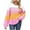 Pink, variant on Oversized Knit Sweaters Womens Trendy Striped Crewneck Long Sleeve Pullover Tops Colorblock Casual Sweatshirt (XL, Purple)