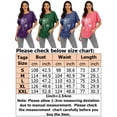 thumbnail image 2 of LUXUR Femmes Été Tops Pissenlit Impression T-shirt Manches Courtes T-shirt Mode Pull Col Rond Tee Green M, 2 of 3