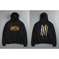 thumbnail image 2 of Sudadera con capucha de algodón para hombre, suéter informal con estampado gráfico, ropa deportiva de gran tamaño, color negro liso, para gimnasio, S-6XL xuanjing unisex, 2 of 2