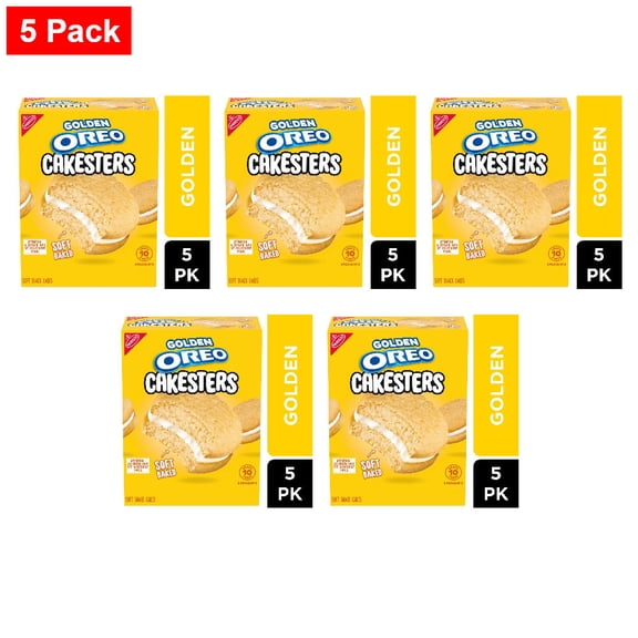 Nabisco OREO Golden Cakesters Soft Snack Cakes 5 ct / 2.02 oz - 5 Pack
