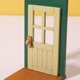 thumbnail image 5 of Simulación de Puerta de Madera en Miniatura, Accesorios de Decoración de Muñecas, Juguetes de Simulación de Muñecas, Accesorios Pa Hugo Puerta en miniatura, 5 of 10
