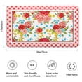thumbnail image 4 of Flower Design Bathroom Rug, Non Slip Pioneer Flower Woman Bath Mat Water Absorbent Soft Microfiber Shaggy Mat Machine Washable, Thick Plush Rugs for Shower 17x30 Inch, 4 of 4