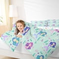 thumbnail image 3 of Erosebridal Ocean Mermaid Girls Bedding Comforter Set 7 Pieces, Cute Princess Full Bedding Set, 3 of 7