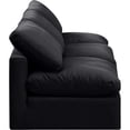 thumbnail image 4 of Meridian Furniture Indulge 105" Contemporary Velvet Modular Sofa in Black, 4 of 8