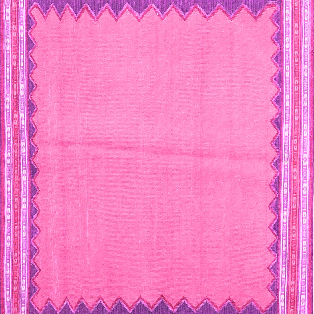 Ahgly Company Indoor Square Abstract Pink Contemporary Area Rugs, 8