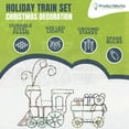 thumbnail image 2 of ProductWorks 60" Pro-Line LED Animation Holiday Train Set Christmas Yard Decor, 2 of 6