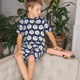 thumbnail image 4 of Fotbe Cute Sheep With Star Pijama Estampada de 2 Piezas para Niños – Ropa de Dormir de Manga Corta Cómoda para Niños y Niñas, Camiseta y Shorts de Algodón-X-Large, 4 of 6