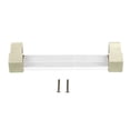 thumbnail image 1 of  Acrylic Handle, Transparent Acrylic Drawer Pulls Cabinet Hardware  For Closet Hole Spacing 128 Gold, 1 of 8