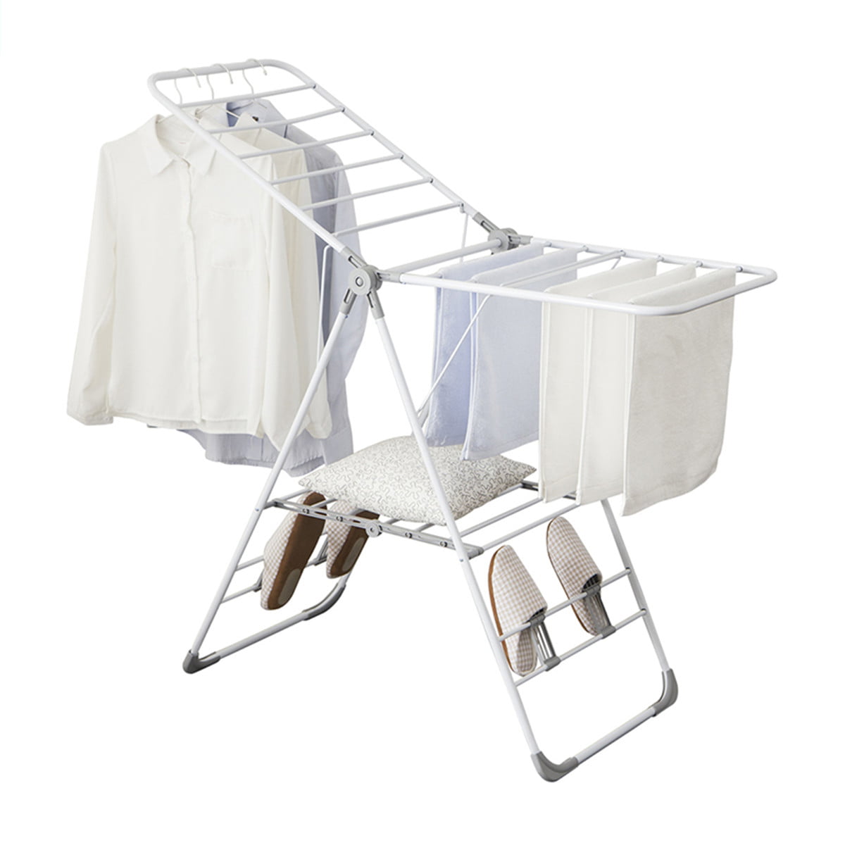 Folding Clothes Drying Rack Portable Laundry Drying Rack Indoor Outdoor Space Saving Dryer