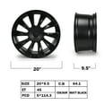 thumbnail image 2 of 4Pcs 20" Wheel Rim 20x9.5-inch 5-Lug Black, for 2020-2023 Model Y Induction Replacement Wheel Rim 96965, 2 of 13