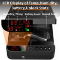 thumbnail image 7 of Z ZLJUAN Portable Gun Pistol Safe with LCD Display of Temp,Humidity,Biometric Fingerprint,Keypad Lock,Key,Biometric Handgun Safe for Travel/Home/Car/Nightstand Beside, 7 of 7