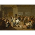 thumbnail image 3 of Mattheus van Helmont 18x14 Black Modern Framed Museum Art Print Titled - Fun at the Inn, 3 of 5