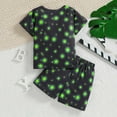 thumbnail image 7 of Teen Boy Clothes Toddler Baby Short Pants Set Kids Spring Summer Cotton Cartoon Printed Short-sleeved Casual 6M 12M 18M 24M 3T 4T Tees and Shorts Sleepwear Outfits 2-Piece, 7 of 7