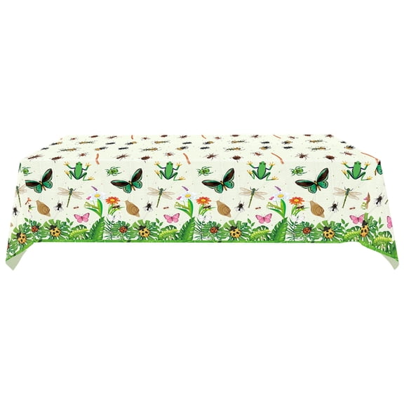HuiXinOu Easter Tablecloth Rectangular for Party Dining Table Spring Holiday Home Decor Picnic Indoor Outdoor, Multicolor