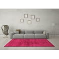 thumbnail image 3 of Ahgly Company Indoor Round Abstract Pink Modern Area Rugs, 7' Round, 3 of 4