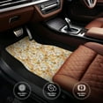thumbnail image 4 of Salouo Groovy Hippie Flower Mushrooms for Car Floor Mat Set of 4–Car Carpet Mats - Car Mats with Anti-Slip Backing & Driver Heel Pad Universal Fit for Cars, Trucks, SUVs, and Vans, 4 of 6