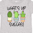 thumbnail image 4 of Inktastic What's Up Succas Funny Cacti Plants Boys or Girls Toddler T-Shirt, 4 of 5