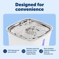 thumbnail image 5 of PetSafe Viva Cat Water Fountain 64oz, Stainless-Steel Bowl, Whisper Quiet Pump, 5 of 9