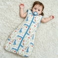 thumbnail image 5 of Xdegoge Newborn Sleep Sacks 0-6 Months Wearable Blanket Lightweight Sleeveless Sleeping Bag Breathable Cotton Sleepwear with Safety Zipper Cover, 5 of 5