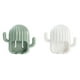 thumbnail image 1 of Xihbxyly Portacepillos de Dientes de Pared con Diseño de Cactus, Adhesivo Sin Perforaciones, Organizador Multiusos para Baño, Ahorra Espacio, Fácil Instalación, Juego de 2 Piezas, 11 X 9,5 X 4 Cm, 1 of 2