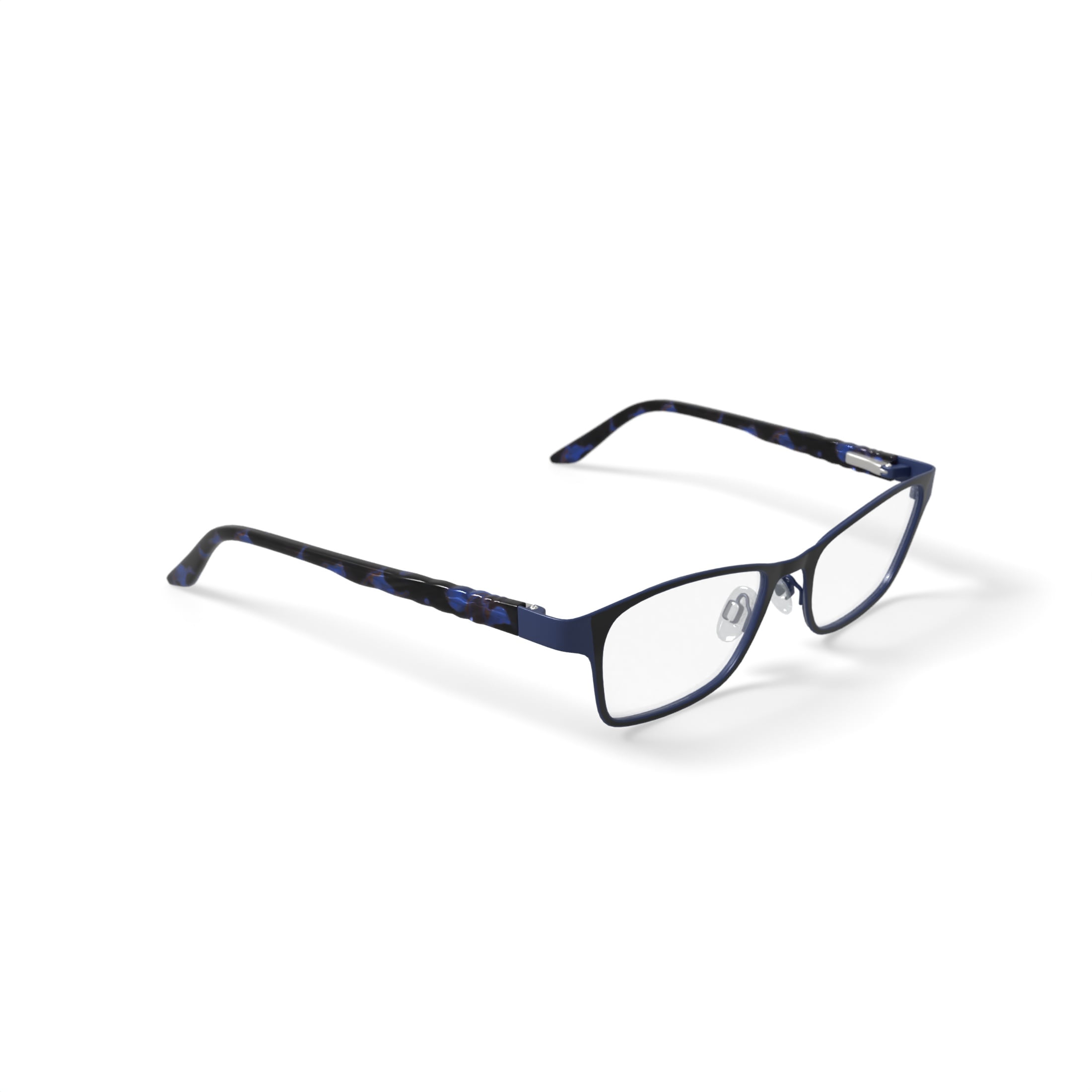 Baby Phat Women's BV275 Rectangular Prescription Eyeglasses with Case, Navy Blue