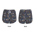 thumbnail image 5 of Lsque Nautical Printed Women's Running Shorts with Liner Pockets,Elastic Quick Dry Workout Athletic Gym Yoga Shorts,Womens High Waist Shorts-Medium, 5 of 9