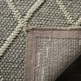 thumbnail image 6 of SAFAVIEH Natura Tracery Geometric Diamonds Wool Area Rug, Grey, 6' x 6' Square, 6 of 7