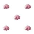 thumbnail image 1 of kurtrusly Cabinet Handle Heart Shape Solid Color Replacement Decorative Home Kitchen Bathroom Drawer Door Pull Knob Accessories Pink 5Set, 1 of 6
