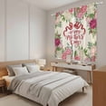thumbnail image 3 of Mother's Day Kitchen Curtains 63 Inch Length, Pink Flowers Spring Floral Farmhouse Botanical Tiers Curtains for Living Room Berdoom, Light Filtering Drapes Window Treatment 2 Panels 42"Wx63"L, 3 of 8
