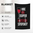 thumbnail image 3 of Throw Blanket 60x80 Inch,Black White Merry Christmas Text Cozy Soft Lightweight Fuzzy Flannel Blanket 80x60 Inch Suitable for Couch Bed Sofa Living Room in All Seasons, 3 of 10