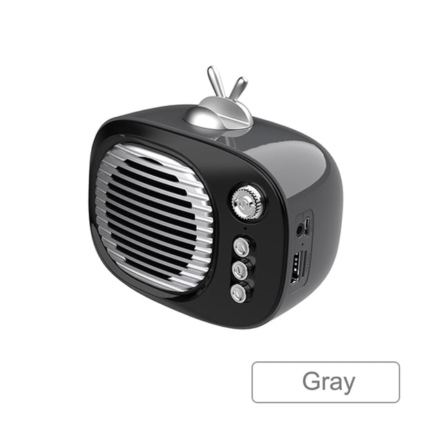 Haut-parleur Bluetooth Rétro Vintage Radio FM Style Classique Ancien Supporte Carte aux TF KQS8, Recherche de Canal Précise