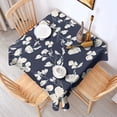 thumbnail image 2 of Pioneer Flower Floral Print Pattern Square Tablecloth,Waterproof Square Table Cover,Wipeable Spillproof Washable Table Cover for Home Kitchen Party Decor 42"X42"(107x107cm), 2 of 6