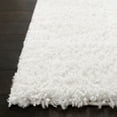 thumbnail image 4 of SAFAVIEH August Carlene Solid Plush Shag Area Rug, White, 11' x 11' Square - Large - Modern Design, White, Non-Shedding & Easy Cleaning, Ultra Plush Thick Pile, Ideal for Living Room, Bedroom, 4 of 10