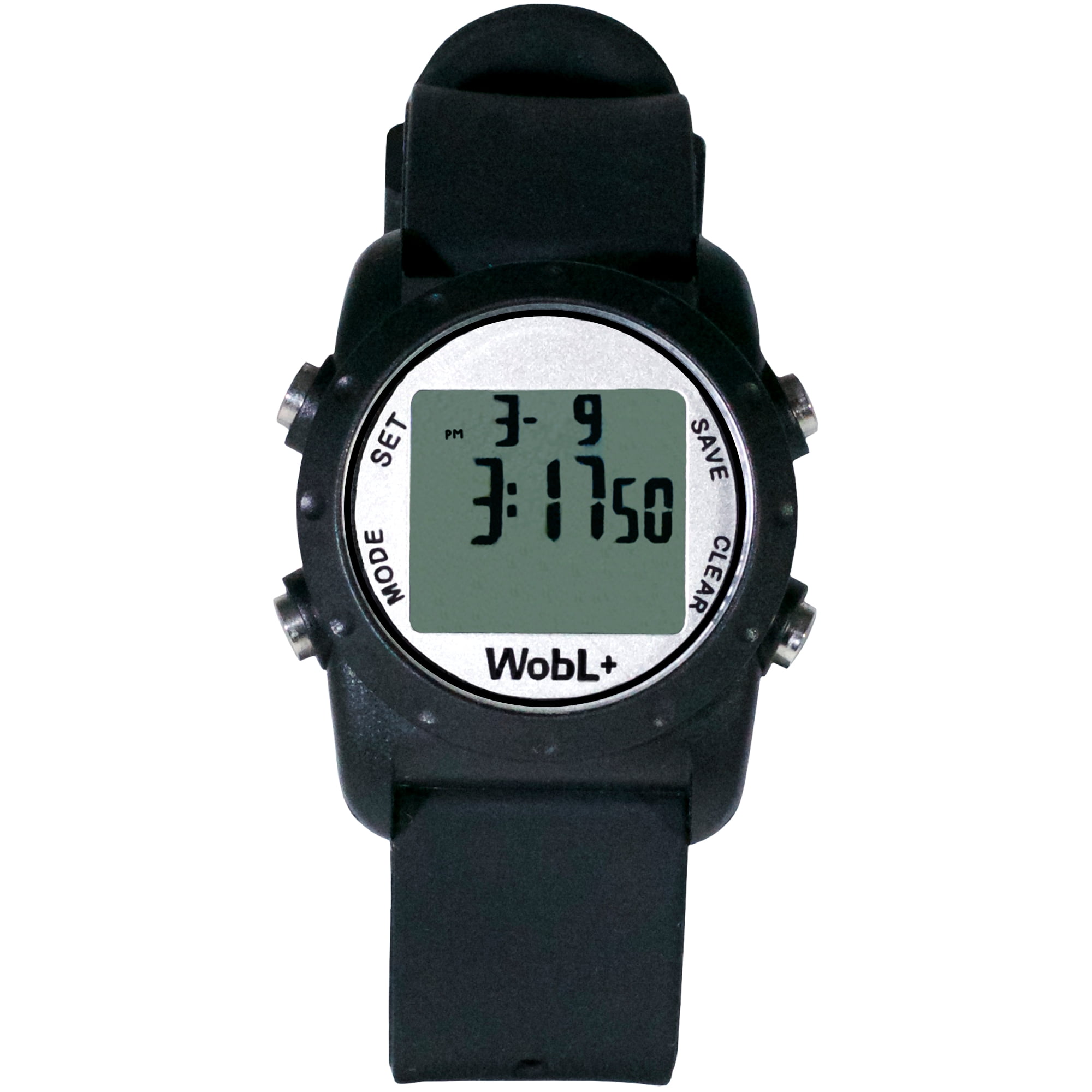 Smallest Vibrating Waterproof Reminder Watch (Black)