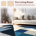 thumbnail image 2 of ODIKA 6'x9' Machine Washable Non-Slip Area Rug, Geometric Triangle High Traffic Rug, Navy, 232724, 2 of 7