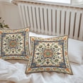 thumbnail image 7 of Waterproof Throw Pillow Covers Set of 2, 18x18 Inch Orange Blue Green Southwestern Decorative Pillowcases Outdoor Pillow Slip Cushion Covers Set for Couch Tent Boho Geometric Ethnic, 7 of 7