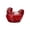 🍒 Red_Hot#4269, variant on Large Crystal Glass Candy Jar Rooster Shape Red Art Glass Storage Jar 18x14x13cm Sealed Lid Decorative Snack Bowl for Candy Dried Fruit Tea Keys